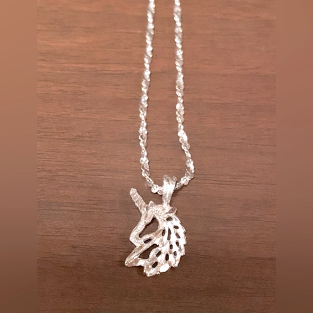 925 Silver Unicorn Necklace